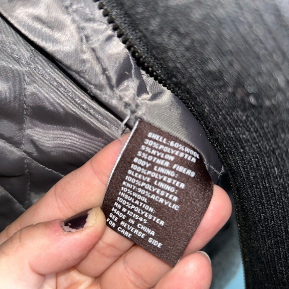 Michael Kors Jacket Mens Small Peacoat Full Zip Wool-blend  Gray Preppy Coat - Picture 10 of 14